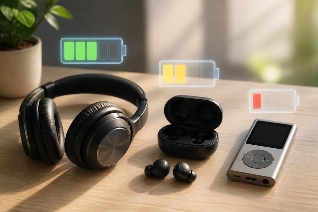 découvrez comment optimiser la batterie et l'autonomie de vos appareils audio nomades pour profiter pleinement de votre musique en mobilité.
