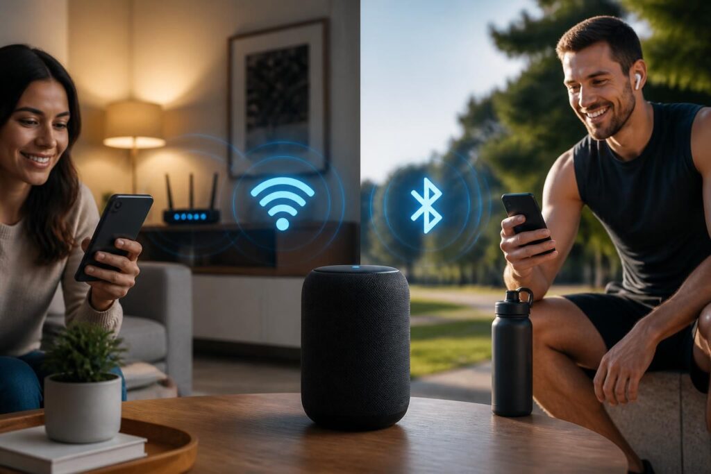 découvrez comment choisir entre une enceinte connectée wi-fi ou bluetooth en fonction de vos besoins et de votre utilisation pour profiter d'un son optimal.