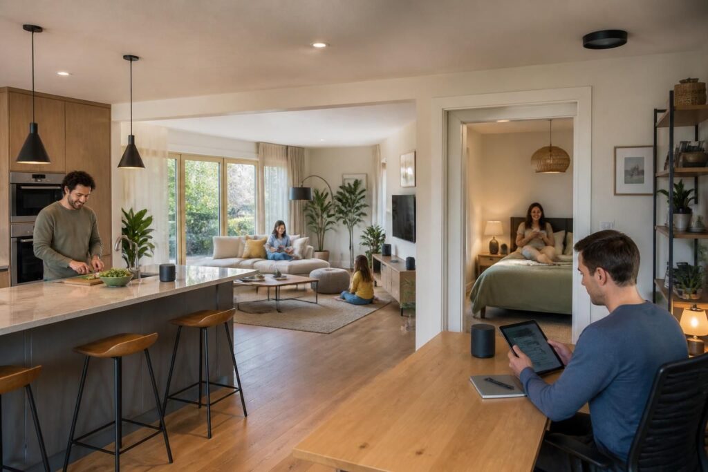 découvrez le multiroom, la solution pour écouter votre musique préférée dans toutes les pièces de la maison, facilement et en parfaite qualité sonore.