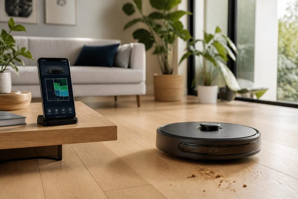 découvrez comment un aspirateur robot connecté transforme votre quotidien grâce à son intelligence, sa facilité d'utilisation et son efficacité de nettoyage.