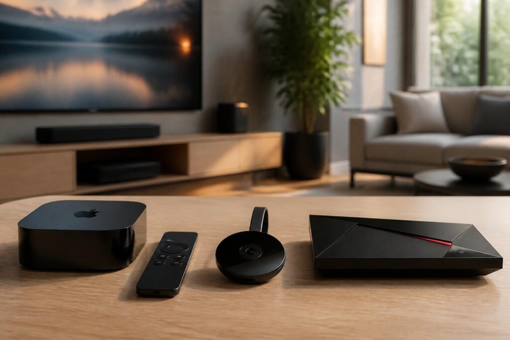 découvrez notre sélection de box tv et lecteurs multimédia, incluant apple tv, chromecast et nvidia shield, pour transformer votre expérience télévisuelle avec des fonctionnalités avancées et un streaming fluide.