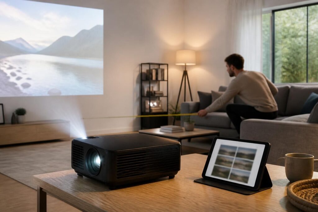 découvrez comment choisir le vidéoprojecteur idéal en tenant compte de la luminosité, de la résolution et de la distance de recul pour une expérience visuelle optimale.