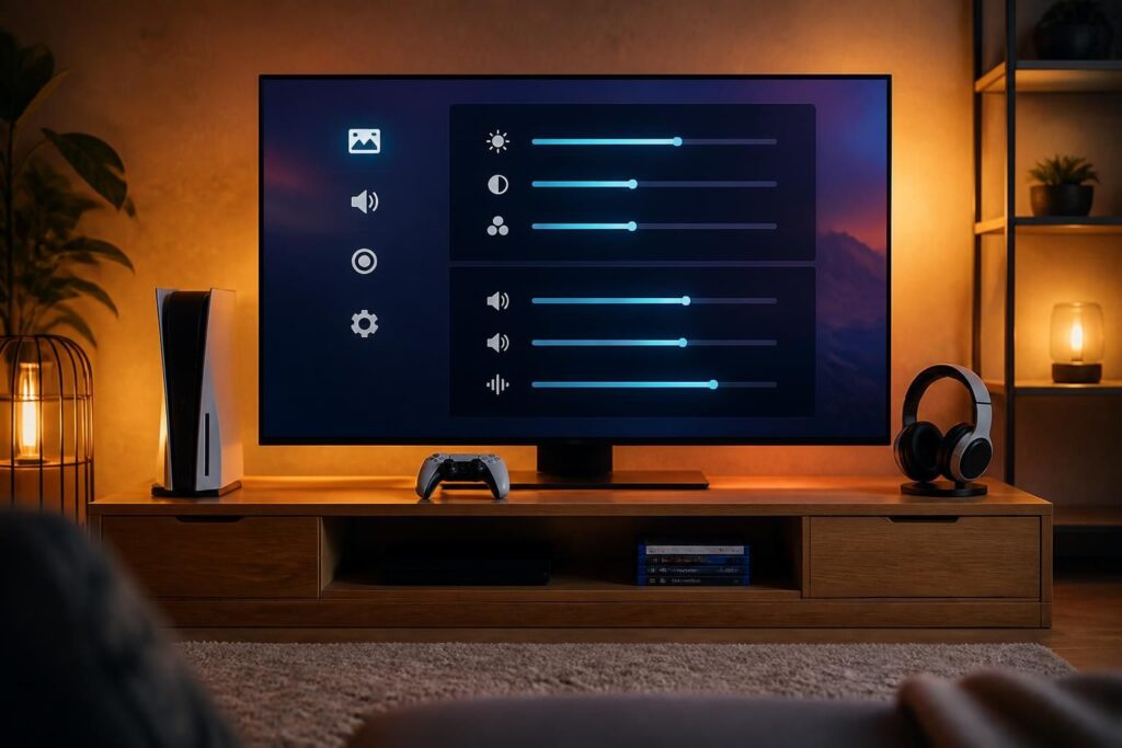 découvrez comment optimiser l'image et le son de votre console de jeu et tv pour une expérience gaming immersive et de haute qualité.