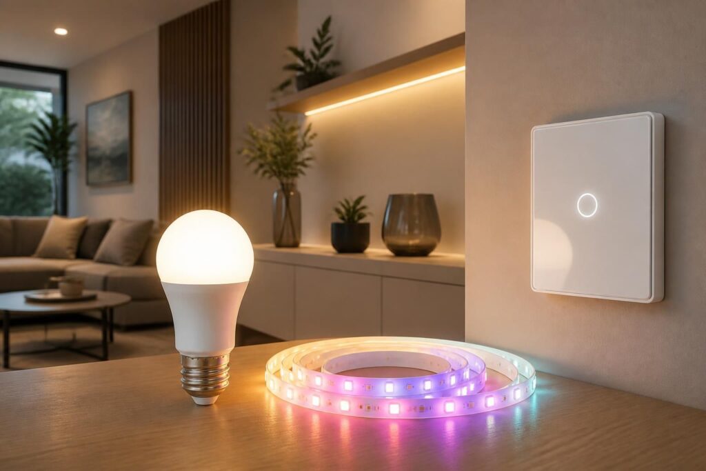 découvrez notre guide complet sur l'éclairage connecté avec ampoules, rubans led et interrupteurs intelligents pour illuminer votre intérieur de manière innovante et pratique.