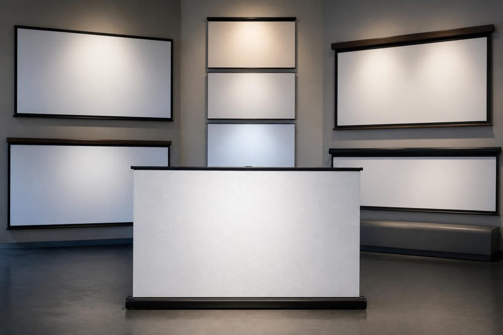 découvrez comment choisir votre écran de projection en fonction de la toile, du format et du gain pour une expérience visuelle optimale.