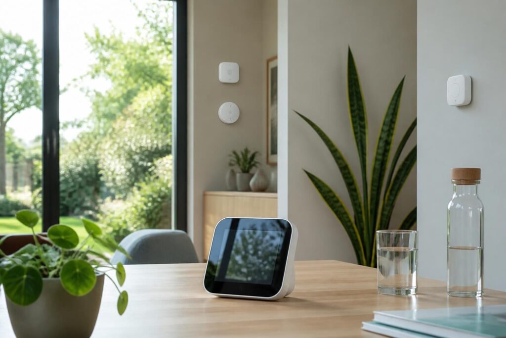 découvrez comment une station météo et des capteurs connectés vous permettent de surveiller la qualité de l'air de votre maison en temps réel pour un environnement sain et confortable.