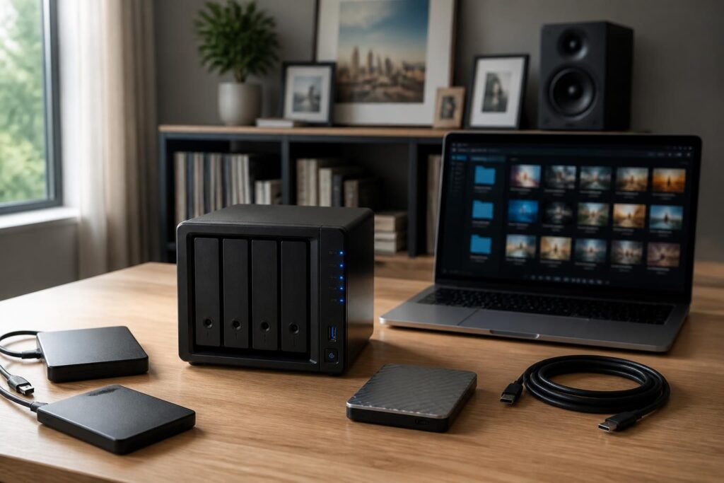 découvrez comment stocker et sauvegarder efficacement vos photos, films et musique à la maison avec des solutions de stockage et nas adaptées à vos besoins.