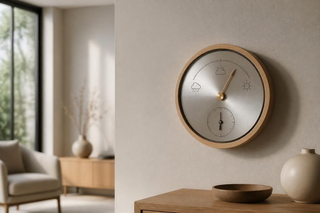 Baromètre mural design : allier esthétique et fonctionnalité pour votre intérieur