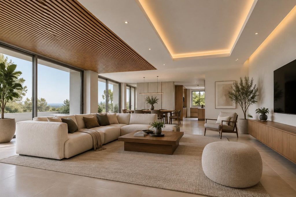 comparez les plafonds suspendus en placo ou en bois : avantages, finitions et conseils pour choisir une solution adaptée à un intérieur moderne.