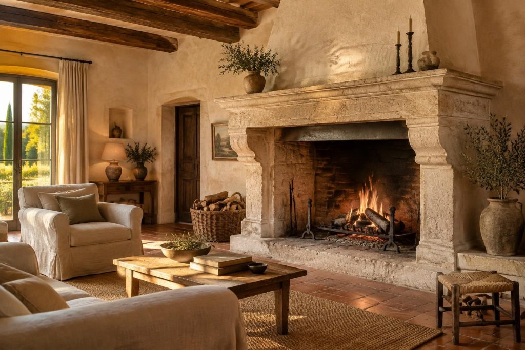 Choisir une cheminée provençale en pierre taillée pour une ambiance authentique