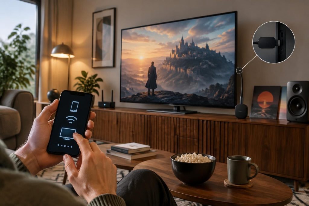 Chromecast config pas à pas pour caster films et musique sur la télé