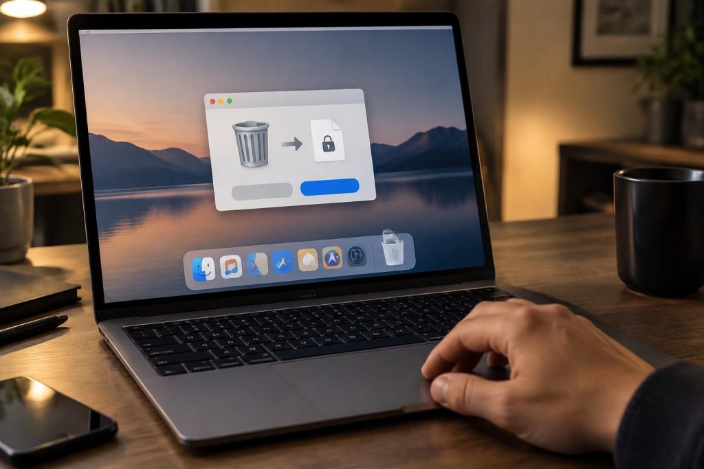 Forcer le vidage de la corbeille sur Mac quand un fichier résiste