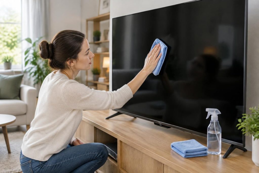 découvrez comment nettoyer votre écran tv sans le rayer grâce aux bons gestes et aux produits adaptés.